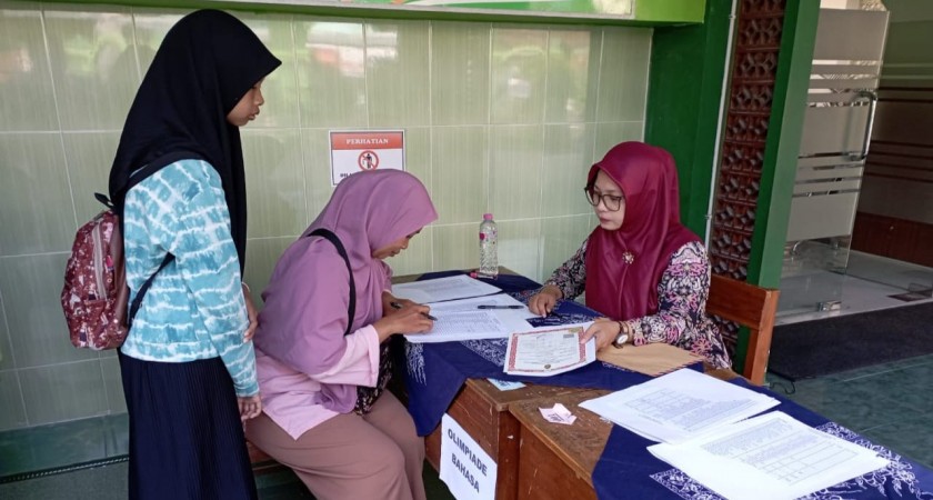 Tim PPDB MTsN 1 Yogyakarta Lakukan Pengumpulan Hasil Nilai ASPD Siswa