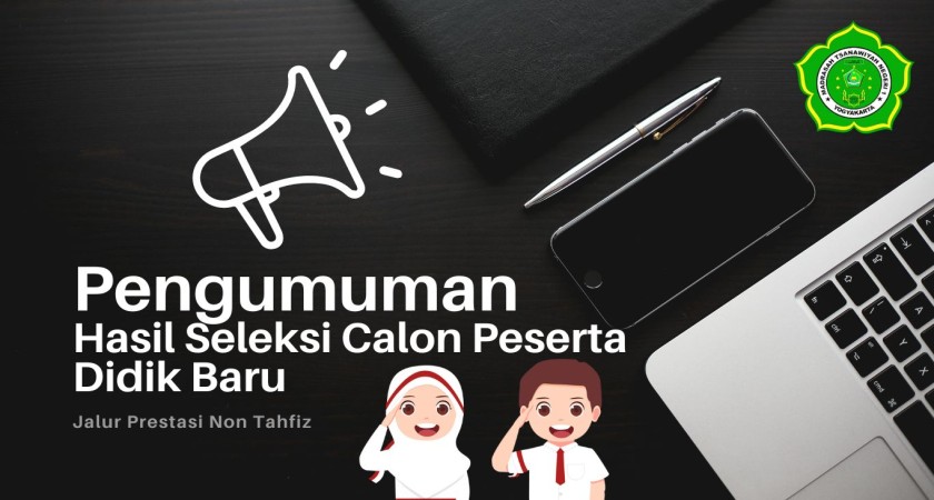 Pengumuman Diterima Calon Peserta Didik Baru Jalur Prestasi non Tahfiz Tahun 2024/2025