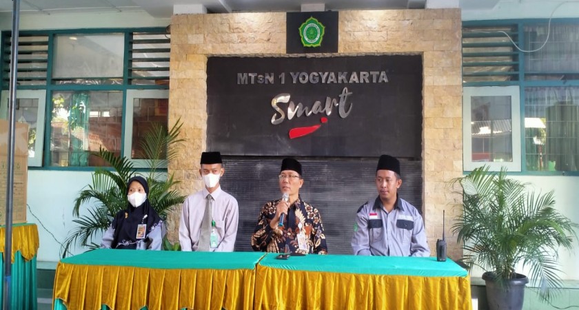 Wujudkan Pesta Demokrasi, MTsN 1 Yogyakarta Gelar Pemilos 2022