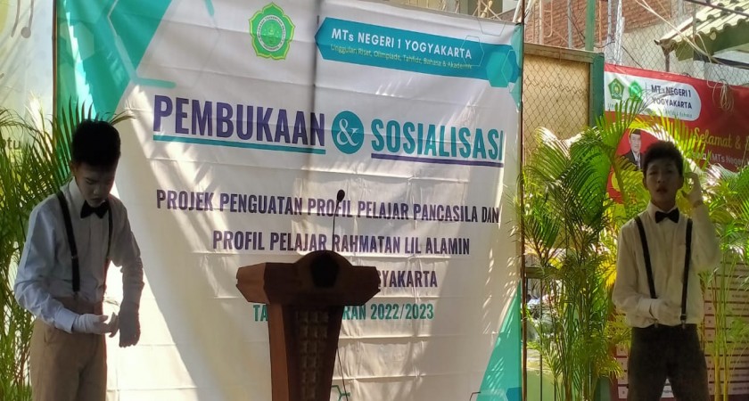 Aksi Pantomin Meriahkan Pembukaan P5 dan P2RA MTsN 1 Yogyakarta