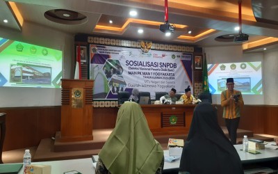 Wakil Kepala Madrasah Bidang Kesiswaan MTs Negeri 1 Yogyakarta menghadiri Sosialisasi Seleksi Nasional Peserta Didik Baru