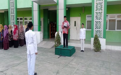 Lancar dan Khidmat, Upacara Peringatan Kemerdekaan Ke-80 RI di MTsN 1 Yogyakarta